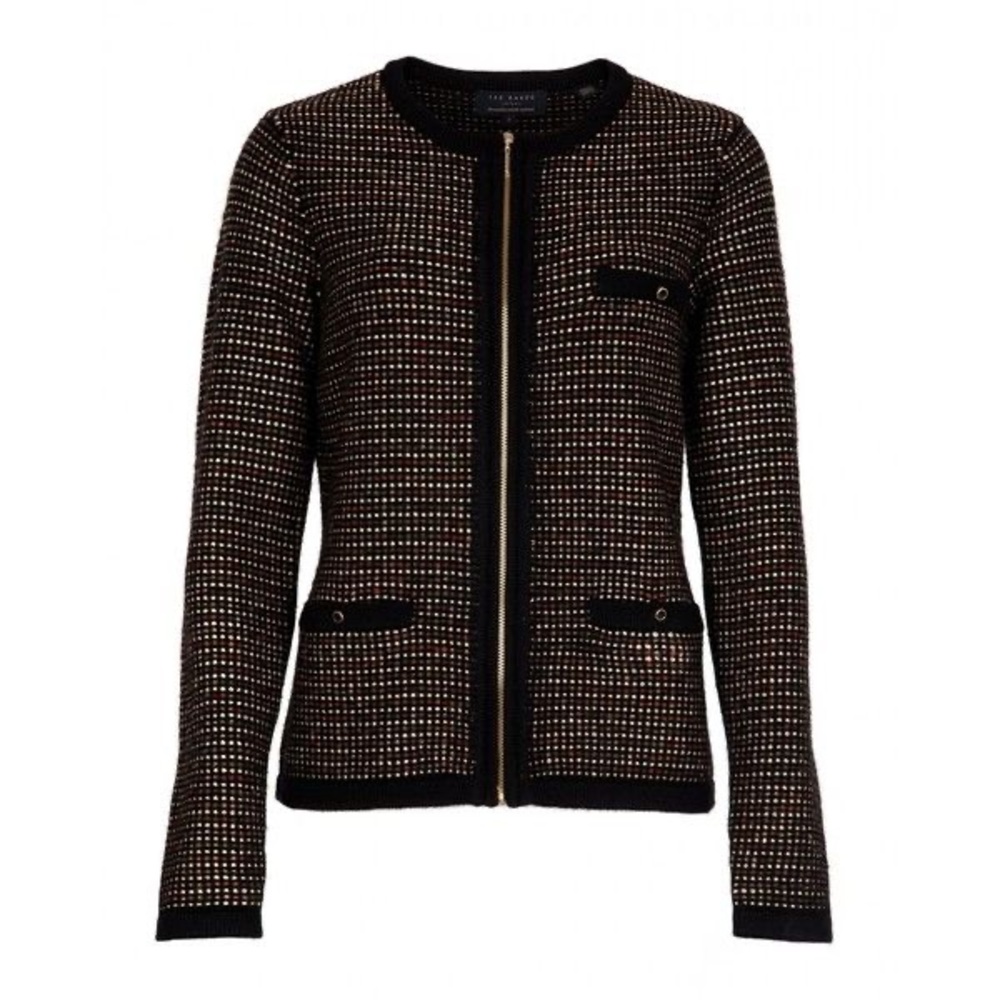 Ted Baker Rylene Metallic Wool Jacket